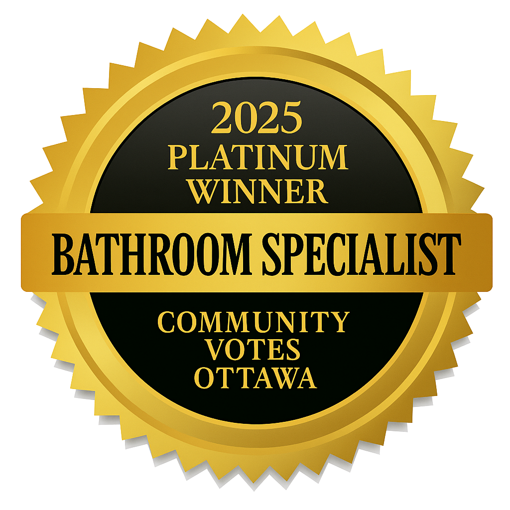 2025 Platinum Winner - Bathroom Specialist - Community Votes Ottawa