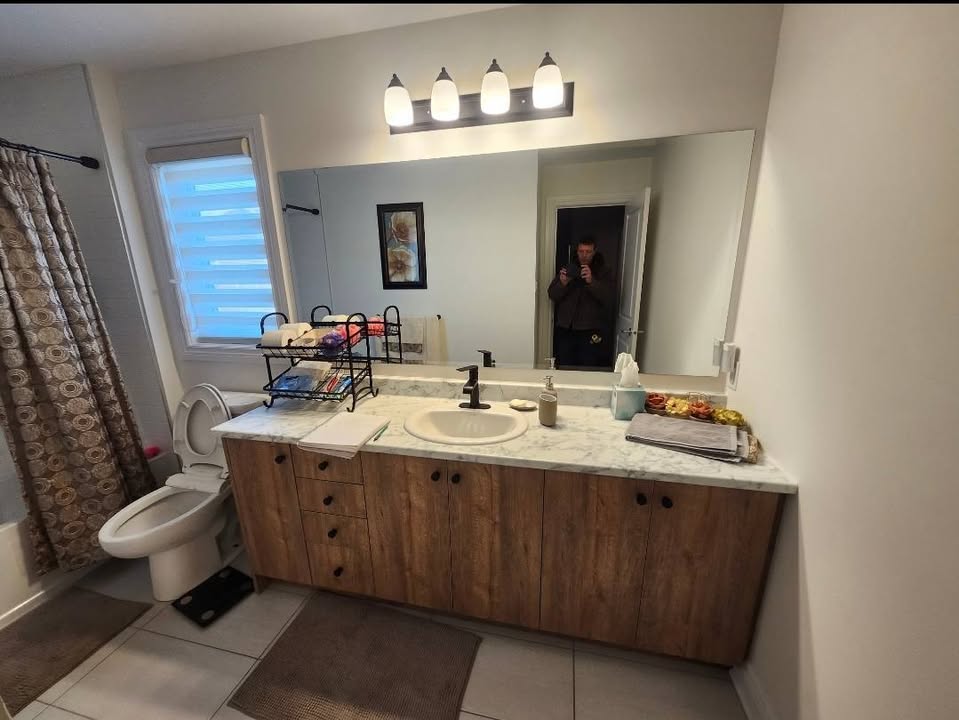 A little job we managed to squeeze in, Change a single vanity to double vanity, ... - Image 1