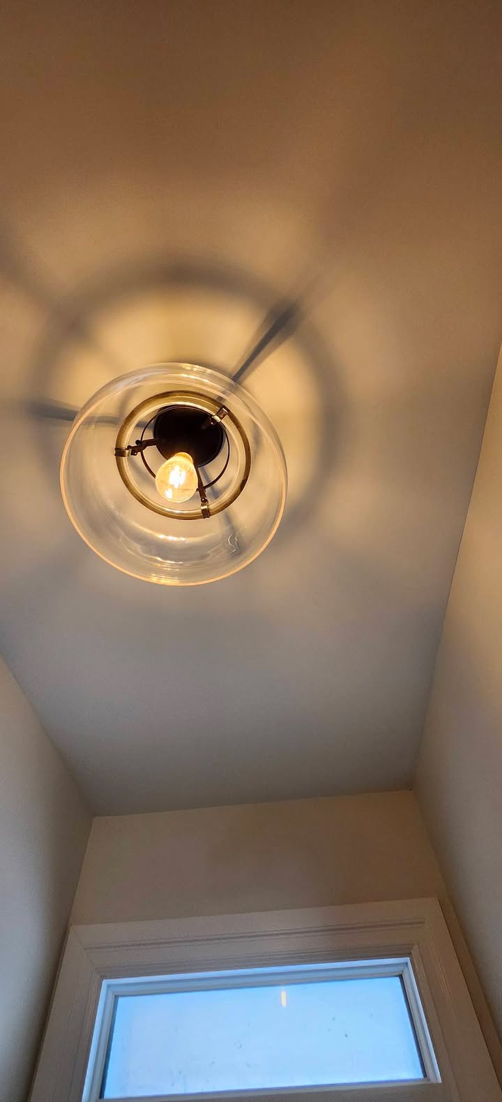 Stipple ceiling removal completed. - Image 5