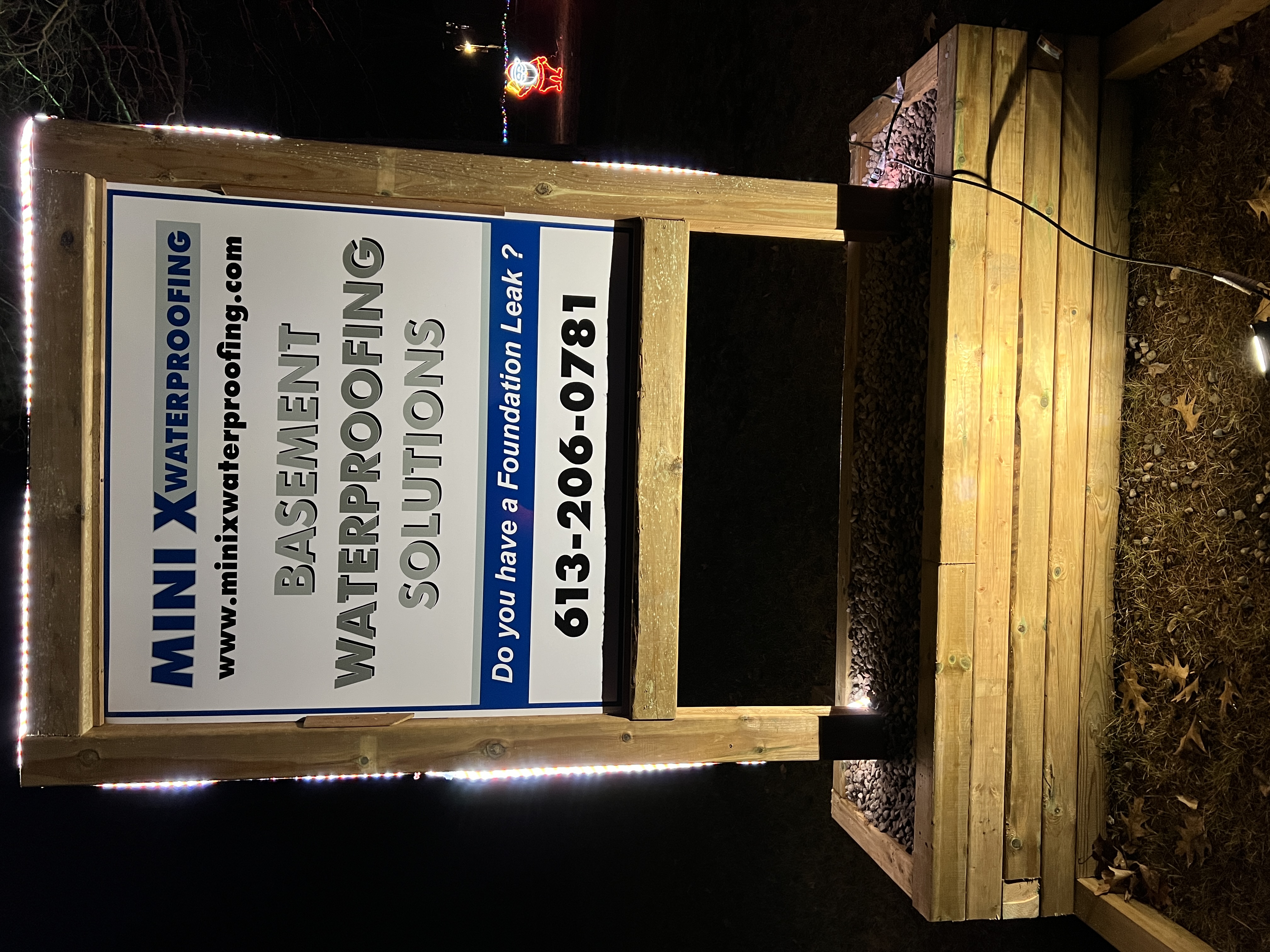 Mini X foundation waterproofing