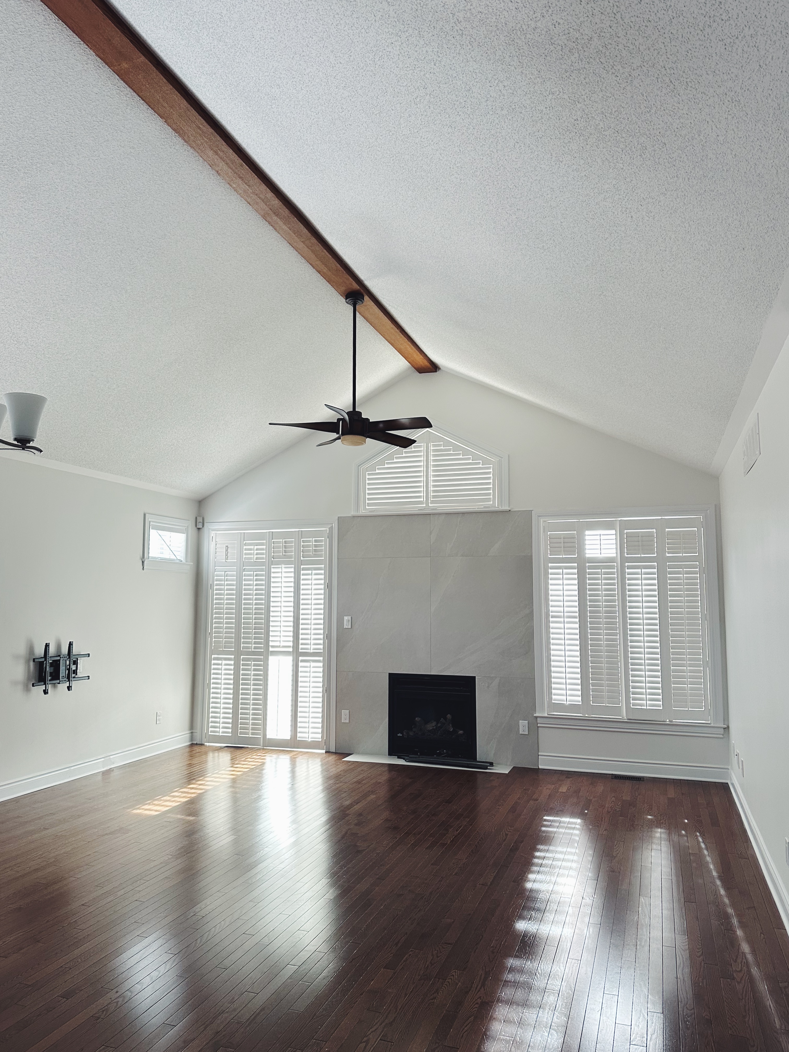 Painting and tile installation