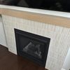 Fireplace tile installation