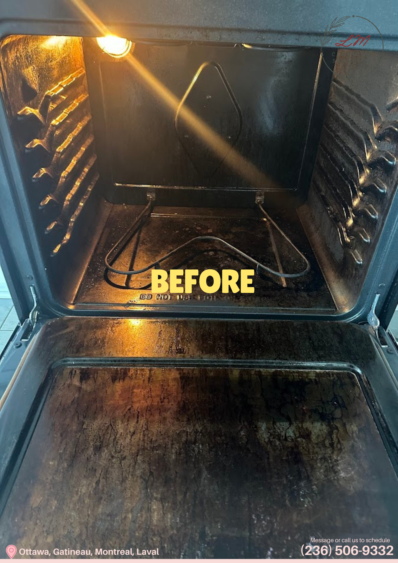 Before & After: Oven Cleaning - Before
