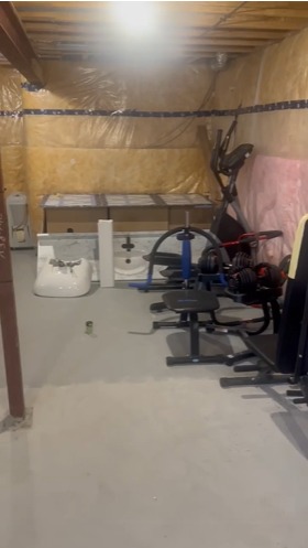 Basement finishing in Manotick - before photo 3