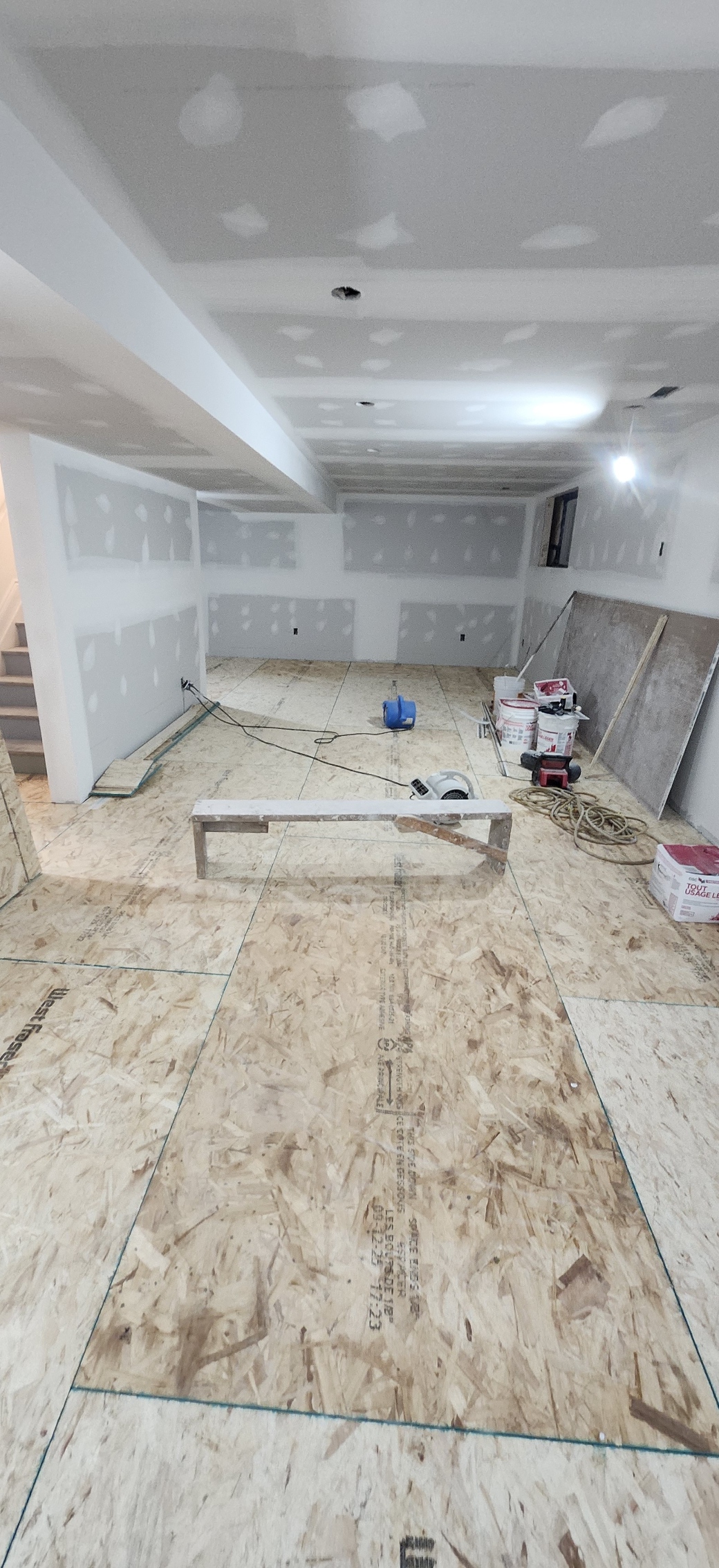 Basement finishing in Manotick - during photo 1