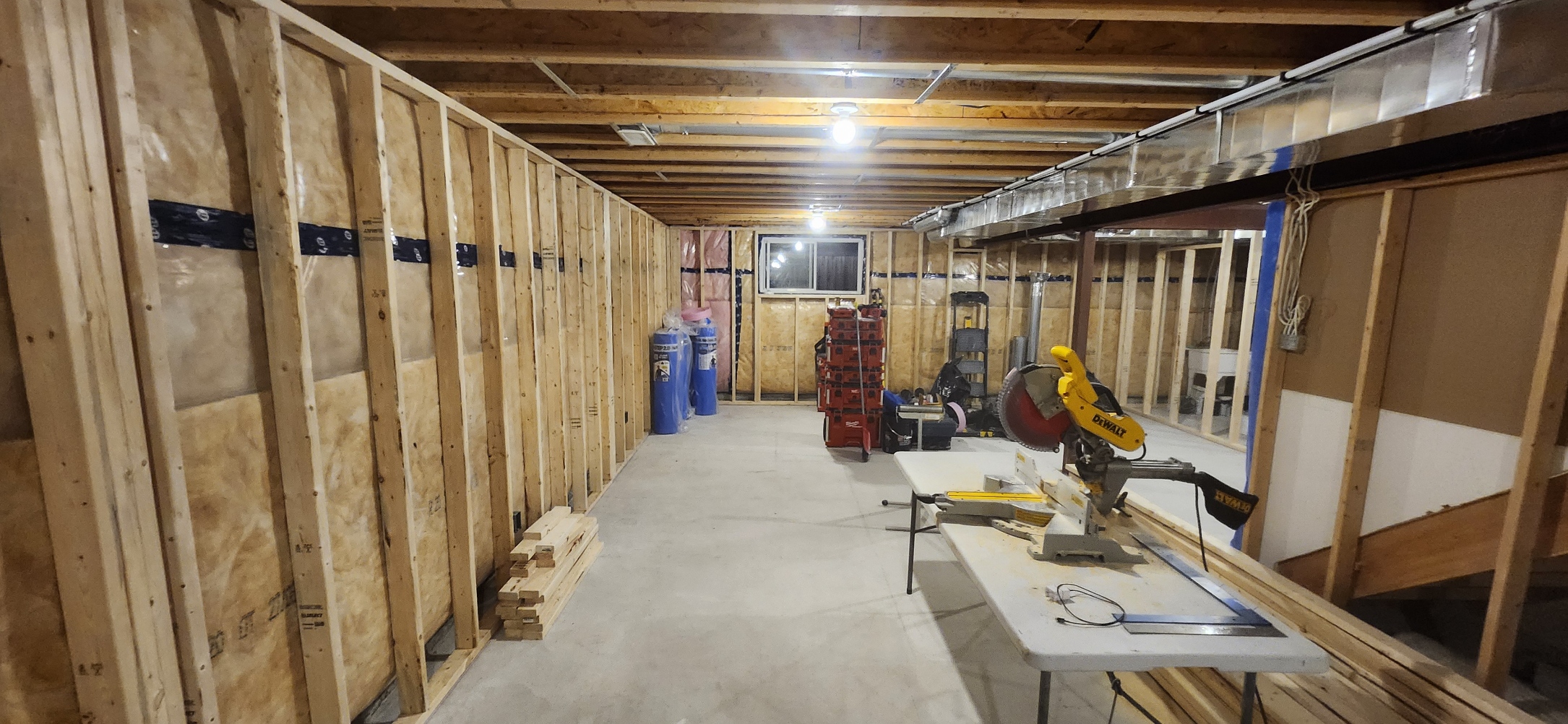 Basement finishing in Manotick - during photo 3