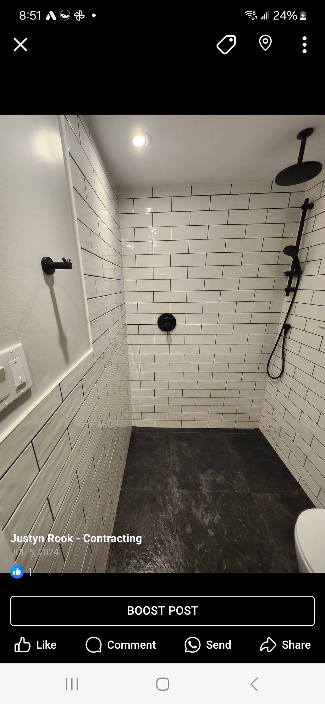 Bathroom renovation in Barrhaven - after photo 1