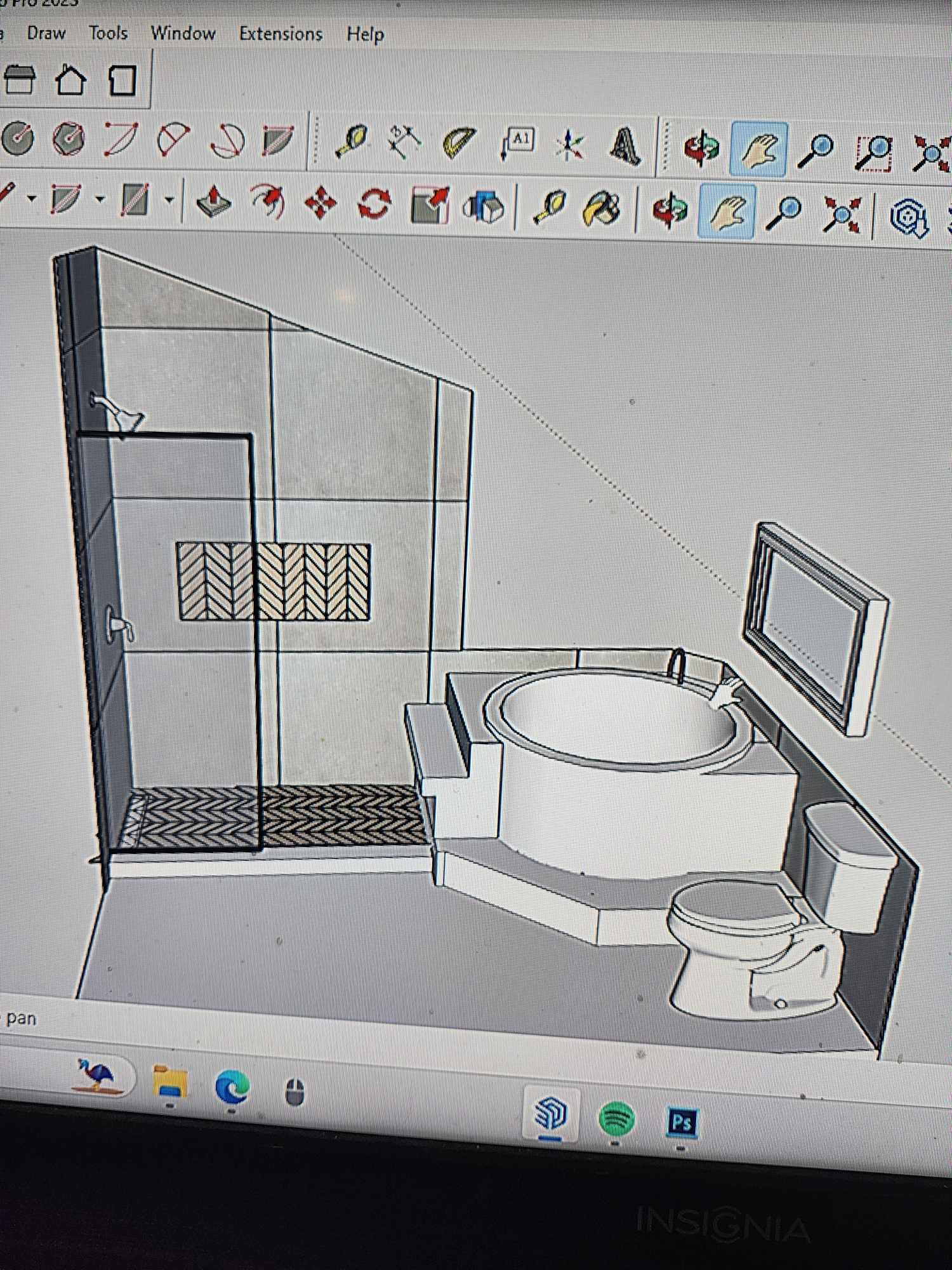 Bathroom renovation in Ottawa central - before photo 2